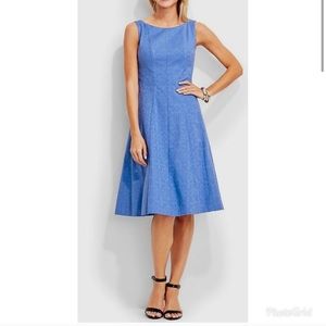 Talbots fit and flare middi dress